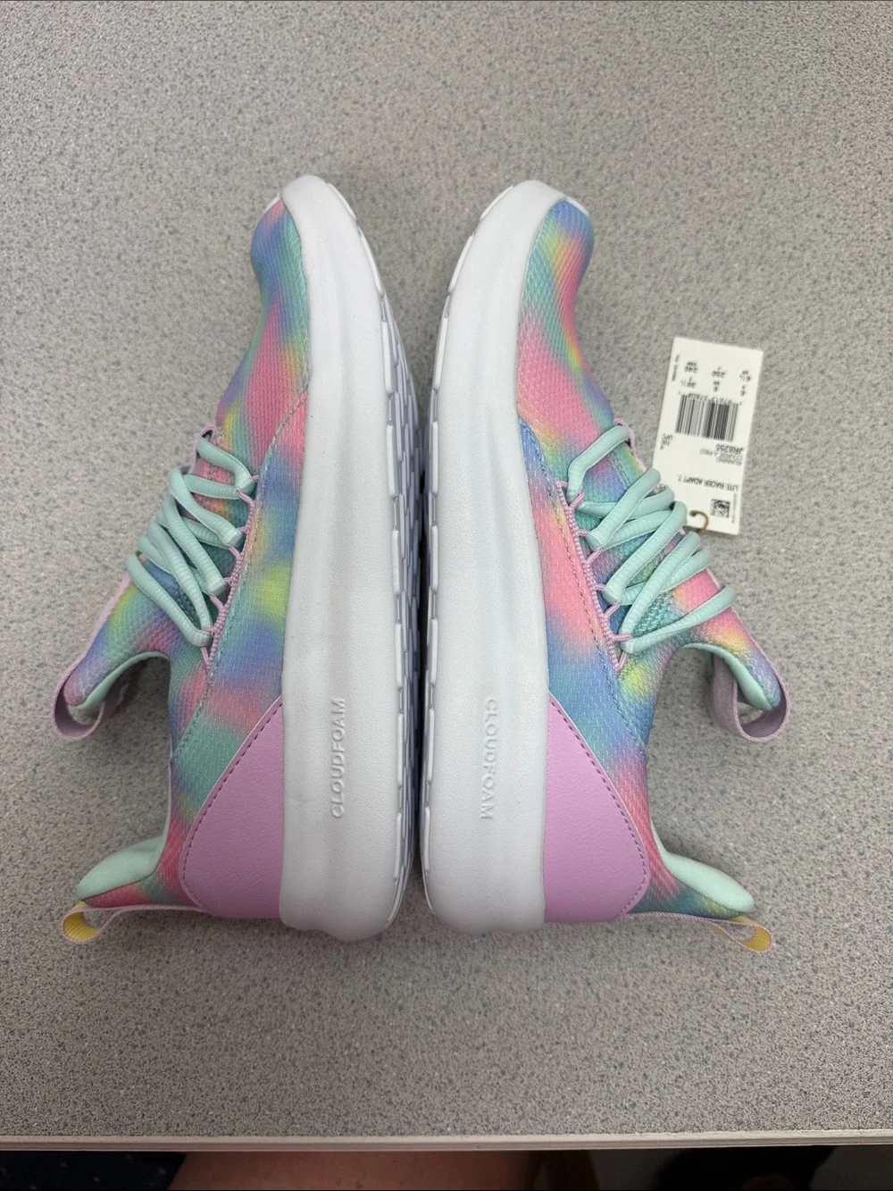 adidas Women's Pastel Tie-Dye Slip-On Sneakers - Mint, Pink, Yellow, Blue
